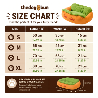 TheDogBun™ Hot Dog Bed